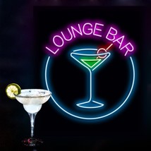 Led Neon Sign, 600mm X 500mm - Bar Lounge - £199.08 GBP