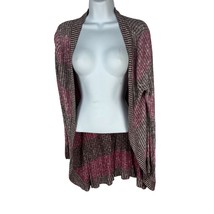 Mossimo Supply Co Size Medium Striped Open Front Cardigan Sweater - $15.28