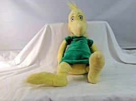 Kohls Sneetch Plush Oh The Things You Can Think 19&quot; Green Dress Girl Dr Suess - $9.90