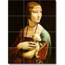 Leonardo Da Vinci Woman Painting Ceramic Tile Mural P05478 - $120.00+