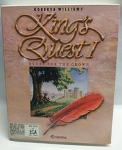 Kings Quest 1 PC game 3.5 disk with box and inserts.  1990 improved version - £121.76 GBP