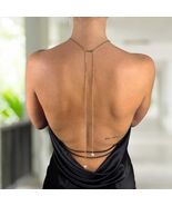 Gold Filled Pearl Back Chain Bridal Open Back Necklace Wedding Dress Han... - $781.63 MXN