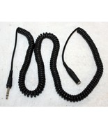 Vintage Headphones Extension Black Coiled Cable 1/4&quot;  Male &amp; Female - $25.97 CAD