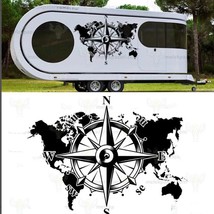 Comp World Map Caravan Car Sticker Decal Camper Rv Motorhome  Off Road Travel Ad - £48.41 GBP