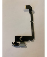 Apple iPhone XS max original oem Charging Port microphone Flex silver - $27.15 CAD