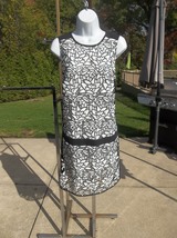 Nwt Laundry Cute Black&amp;White Emb Dress 8 $195 - £60.23 GBP