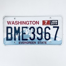 2019 United States Washington Evergreen Passenger License Plate BME3967 - £14.78 GBP