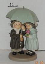 2000 KA #630519 Pretty As A Picture &quot;Love Weathers all Storms&quot; Rare Enesco - £58.41 GBP