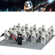 21pcs Star Wars The Last Jedi Minifigures Kylo Ren Commander Snowtroopers Block - £25.86 GBP