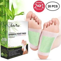 2-in-1 FDA Approved Detox Foot Patches, 20 Pads in 2 Scents- Green Tea, Lavender - £11.01 GBP