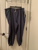 Wild Fable Women&#39;s Plus Blue Jogger Track Pants High Rise Size 2X - $36.86