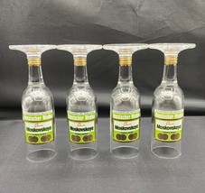 LOT 4 Moskovskaya Vodka Upside Down Bottle Shaped Shot Glass - €15,46 EUR