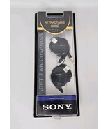 Sony NOS Headphone Ear Hook Stereo MDR-Q68LW Black New Factory Sealed Rare - $183.10