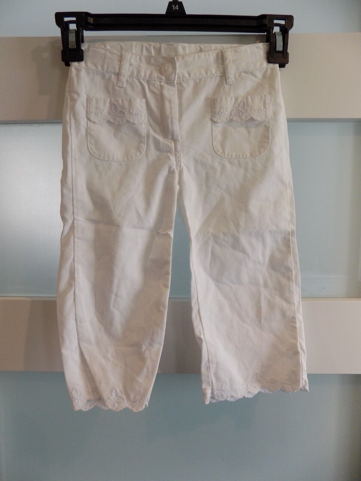 Janie and Jack White Butterfly Pants Size 4T Girl&#39;s - $20.24