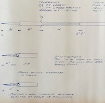 1958 Railroad Bangor Aroostook Standard Lining Bar Blueprint M1 Trains D... - £63.39 GBP