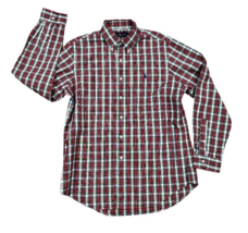 Ralph Lauren Shirt Mens Size Large Classic Fit Red Tartan Plaid Button Up - $16.29