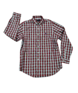 Ralph Lauren Shirt Mens Size Large Classic Fit Red Tartan Plaid Button Up - £12.79 GBP