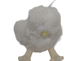 Pottery Barn Kids PBK plush chick duck fuzzy off-white cream yellow legs - $14.84