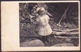 Ethel M. Monroe Pre-1920 RPPC of 5 Year Old Girl Photo Postcard - £13.98 GBP