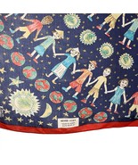 Vintage Save the Children Scarf 30&quot; Square Our Planet by Renee Age 9 - H... - £14.42 GBP