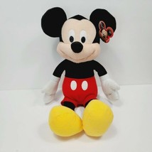 Original Mickey Mouse Red Black Plush Stuffed Animal 17&quot; Just Play w/ Tags - $27.71