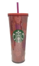 Starbucks Valentine&#39;s Red Glitter Heart Tumbler  - £31.14 GBP