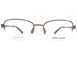 Anne Klein Petite Eyeglasses Frames AK5065 208 Brown Cat Eye Half Rim 49... - $70.06