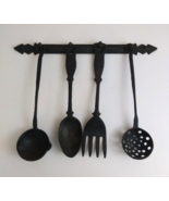 Vintage 4 Piece Farmhouse Country Decor Wall Hanging Cast Iron Kitchen U... - $67.90 CAD