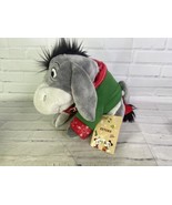 Disney Store Winnie The Pooh Eeyore Holiday Plush Christmas Sweater Stuf... - £22.12 GBP