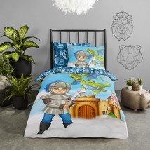 Good Morning Kids Duvet Cover Knight 140x200/220 cm - £22.20 GBP