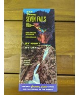 See Famous Seven Falls Colorado Springs By Night By Day Brochure - $221.63 MXN