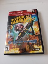 Destroy All Humans! (Sony PlayStation 2, 2005) Greatest Hits ☆Complete☆Tested☆ - £10.93 GBP