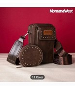 New Montana West Studded Brown Crossbody Purse - $44.46 CAD