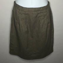Vintage Compagnie Internationale Express Womens Hounds Tooth Skirt Size 7 8 - £27.52 GBP