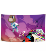 KANYE WEST  GRADUATION ALBUM Flag 3x5 Ft Wall Tapestry Poster with 4 Gro... - $6.99