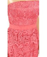 Cache&#39; Women&#39;s Dress Coral Laced Peplum Fully Lined Size 2 NWT $228 - £59.17 GBP