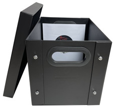 CheckOutStore Black 7&quot; Vinyl Record 45 RPM Storage Box - $23.54+