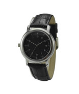 Backwards Watch Numbers Elegant Black Free shipping worldwide Anticlockwise - £33.57 GBP