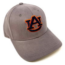 Auburn University Tigers 3D Logo Gray Adjustable Curved Bill Hat Cap Retro Mens - £13.35 GBP