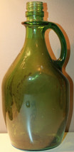 80 Fluid Ounces 2.27 Liter Empty Large Green Glass Liquor Bottle 12.5&quot; Tall - £39.70 GBP