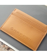 PHILIP STEIN TAN LEATHER WALLET - CARD HOLDER - $54.78 CAD