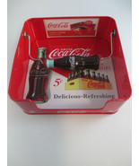 Coca-Cola Tin Napkin Holder Red With Bottle Weight Retro Delicious Refre... - £7.38 GBP