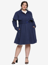 Torrid Disney Her Universe Mary Poppins Returns Cosplay Coat Size 5 Blue Capelet - £122.07 GBP