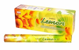 Darshan Lemon Incense Sticks Natural Fragrance AGARBATTI 6 Pack Of 20 Sticks - £14.32 GBP