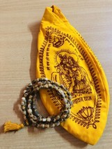 Gomukhi + Tulsi Tulasi Vaishnav Japa Mala Rosary 108+1 Cylindrical Tube Beads - £7.69 GBP