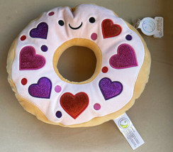 Animal Adventure Plush VALENTINES DAY New Stuffed Donut With Hearts Squishy Fun! - £18.37 GBP