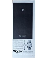 Wyler Incaflex Watches Big wheel-1961 Vintage Print Ad - €8,78 EUR