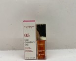 Clarins Lip Comfort Oil #05 Tangerine .1 oz NIB - $18.80