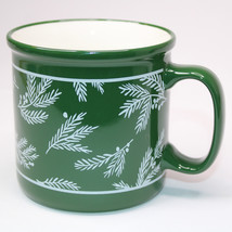 Hallmark Green Holly Christmas Holiday Large Ceramic Coffee Mug Tea Cup - $9.99