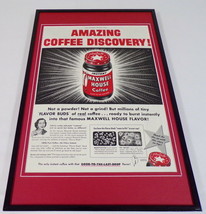 1953 Maxwell House Coffee 11x17 Framed ORIGINAL Vintage Advertising Poster - £55.22 GBP